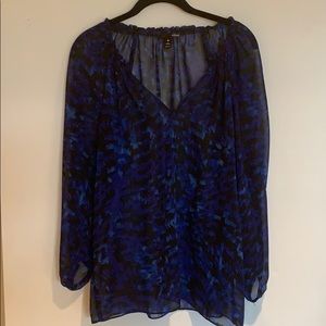 Aqua sheer layering top